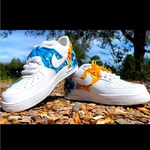 Custom Nike AF1's #YellowBerry